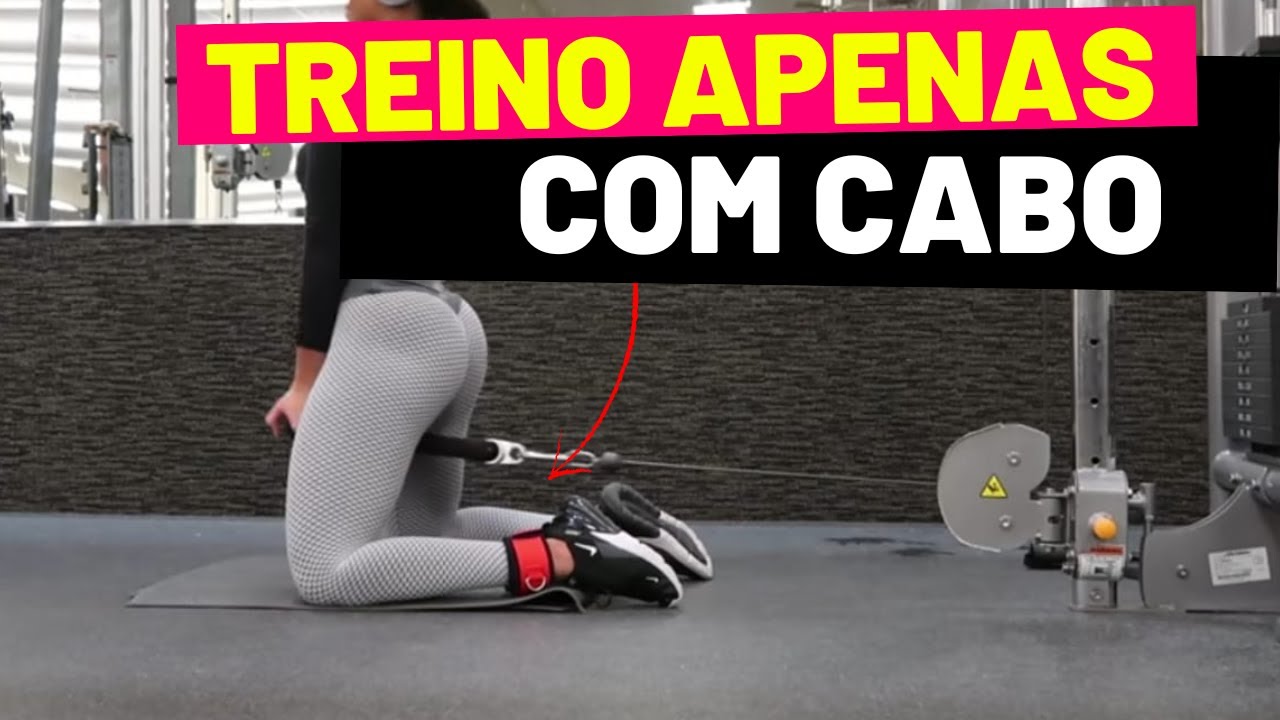 Treino APENAS com CABO | Melhores exercícios para aumentar os glúteos
