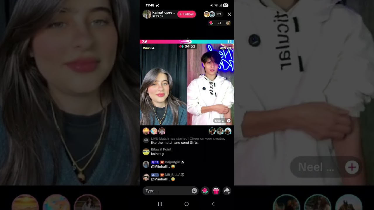 kainat qureshi tiktok live match today 29 11 2025 