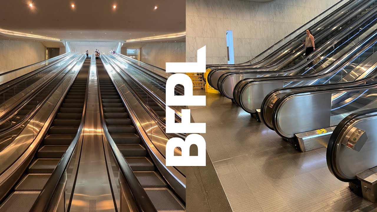 Long OTIS Double-File Escalators - Brookfield Place/Oculus Connection - New York, NY