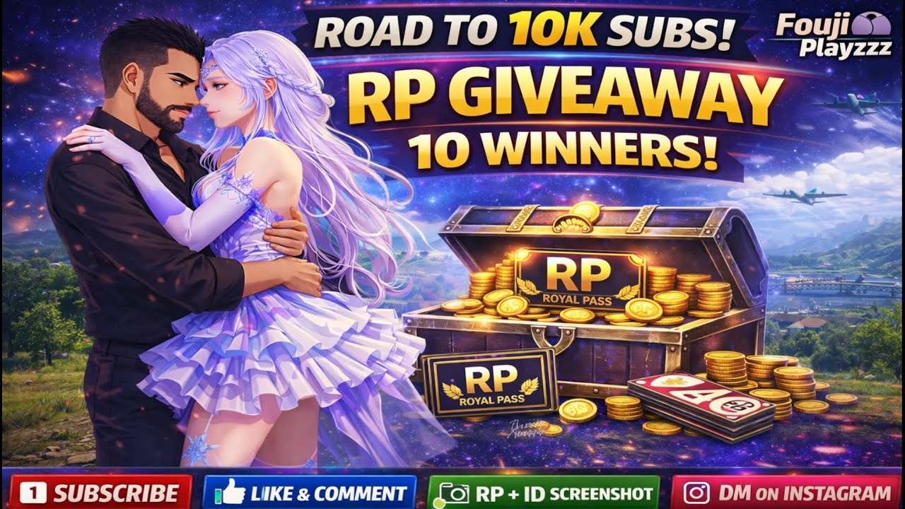 ROAD TO 10K 🔥 RP GIVEAWAY | BGMI LIVE | Fouji Playzzz 🎮 #BGMI #shortslive #livestream