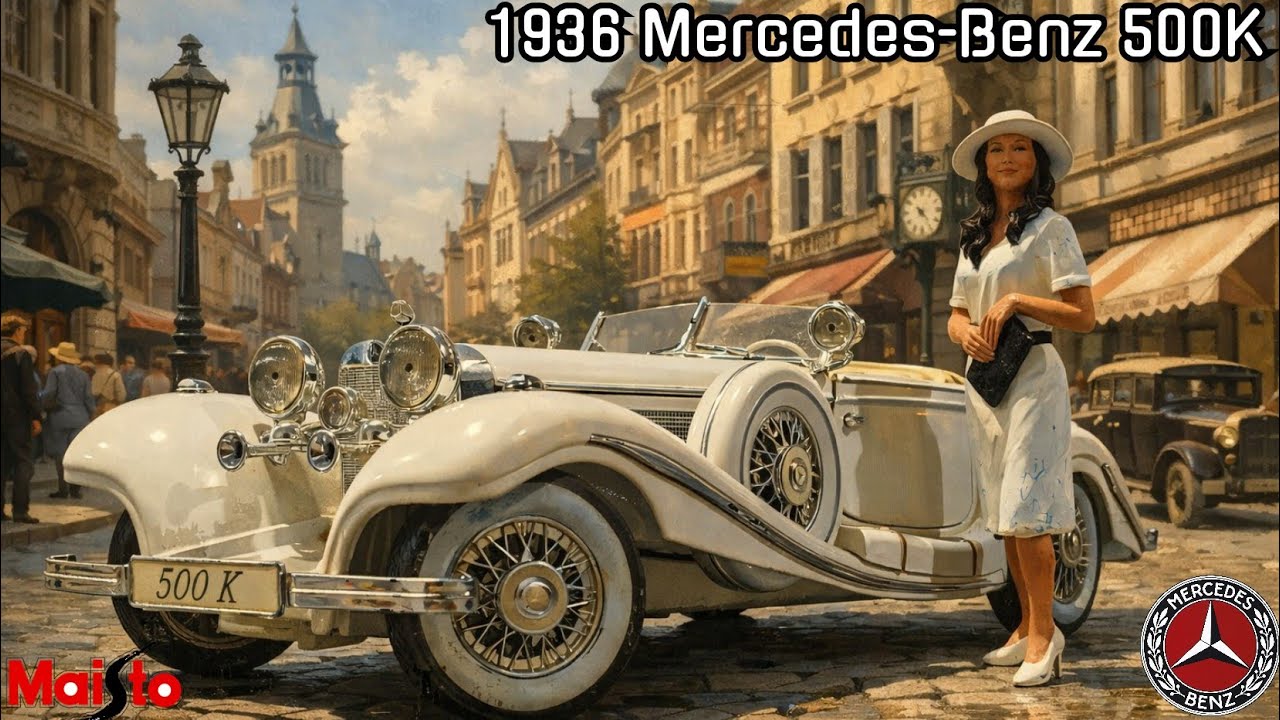 1936 Mercedes-Benz 500K Typ Special Roadster scale 1/18 by Maisto