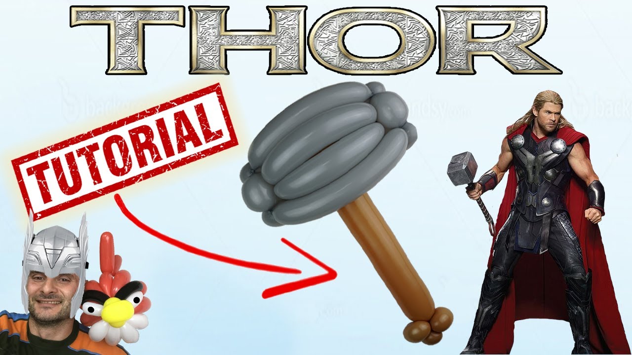Учебник по лепке воздушных шаров 86 Thor's Hammer -