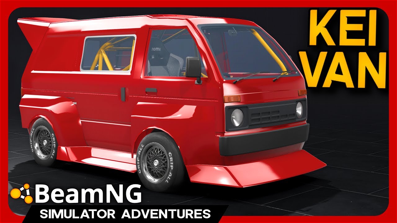 RETRO Kei Van with CRAZY Tuning! - BeamNG Daikisei Katai Mod
