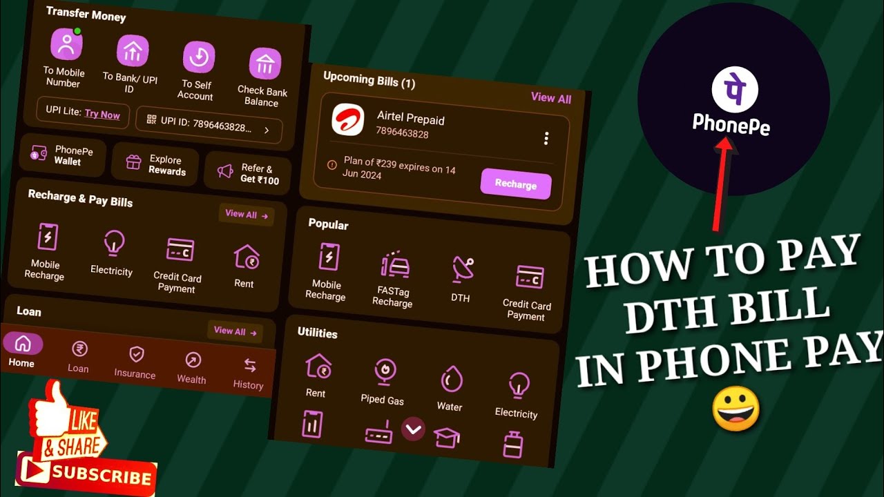 how to pay DTH bill online