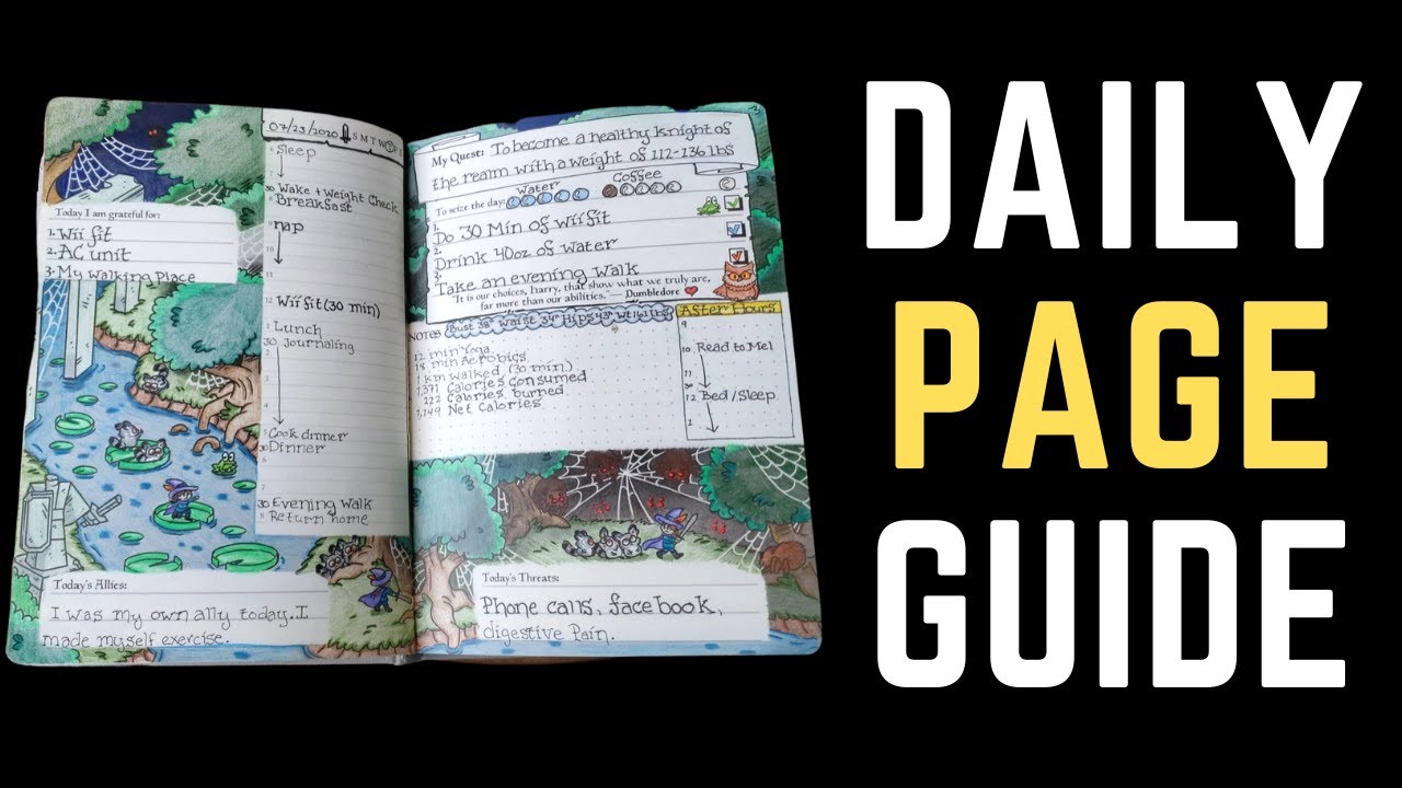 Daily Page Breakdown - How to use The Hero's Journal // #TheHerosJournal