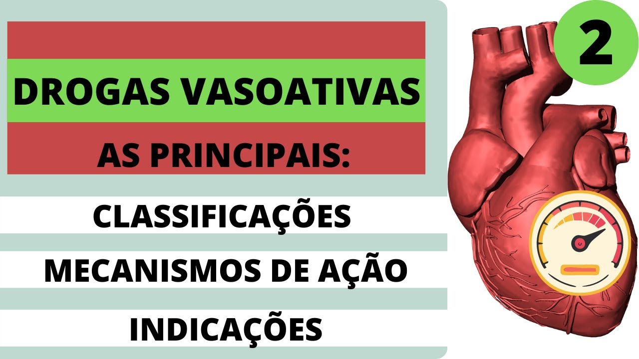 AS PRINCIPAIS DROGAS VASOATIVAS | AULA 2 | CLASSIFICAÇÕES + MECANISMOS DE AÇÃO + INDICAÇÕES