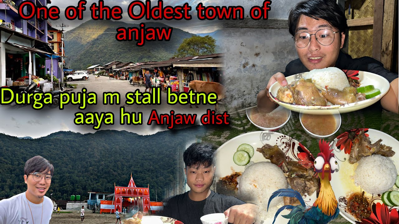 Durga puja mein Stall betne Aya hu || local chicken ke sath chambai khaya || ​⁠@Anetsoyun