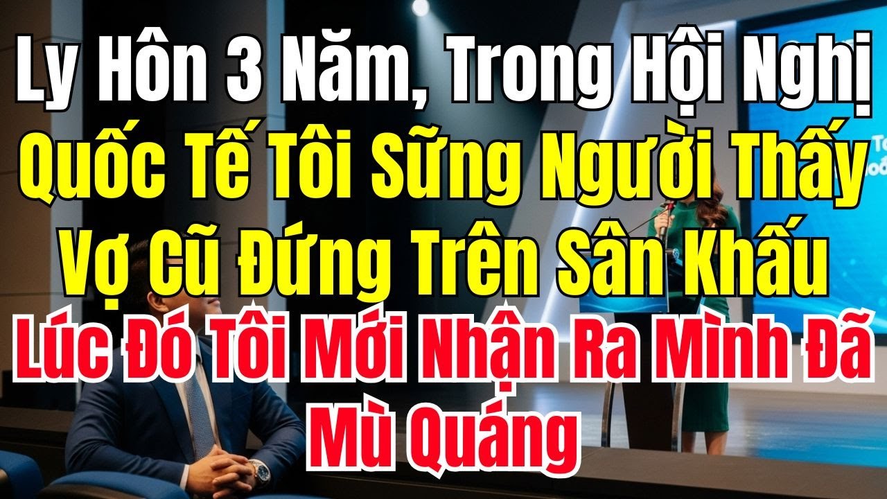 Ly Hôn 3 Năm Trong Hội Nghị Quốc Tế Tôi Sững Người Thấy Vợ Cũ Đứng Trên Sân Khấu Lúc Đó Tôi Mới Nhận