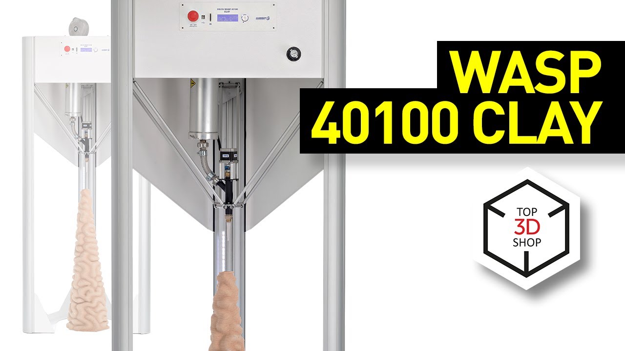 WASP 40100 Clay Overview: Big-Volume Ceramic 3D Printer