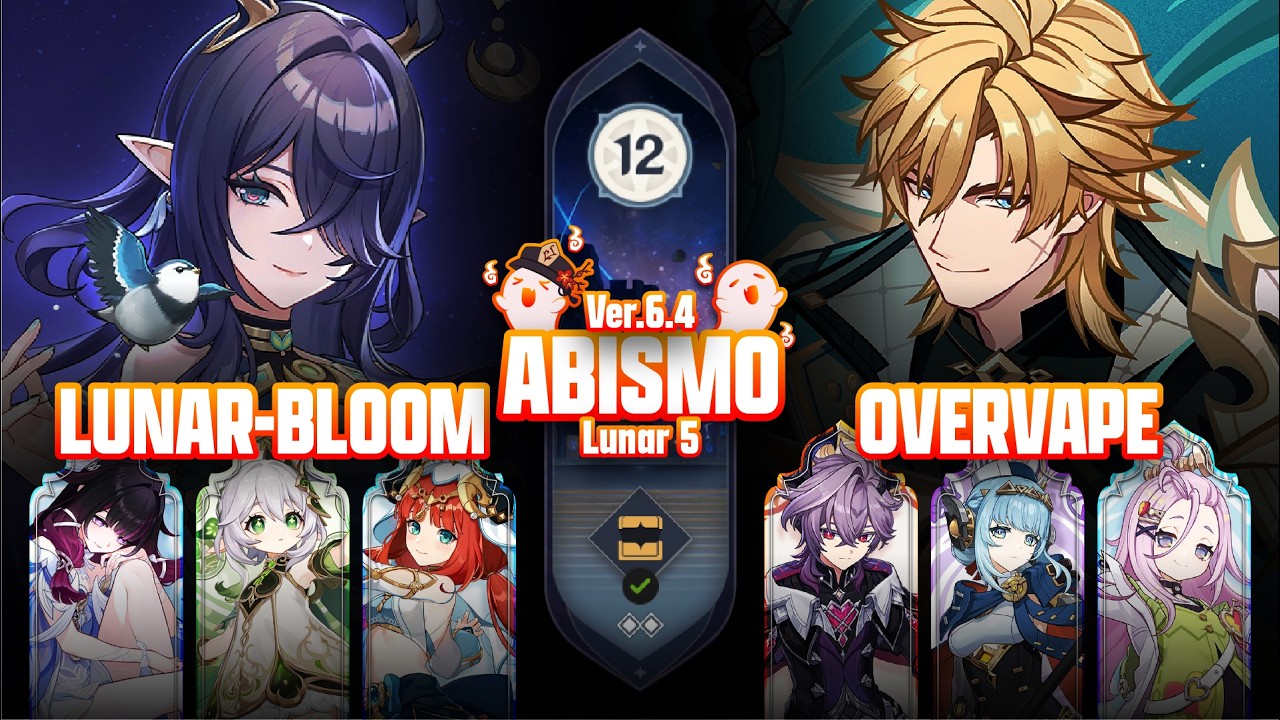 C0 LAUMA LUNAR-BLOOM & C0 VARKA OVERVAPE | SPIRAL ABYSS 6.4 FLOOR 12 | GENSHIN IMPACT