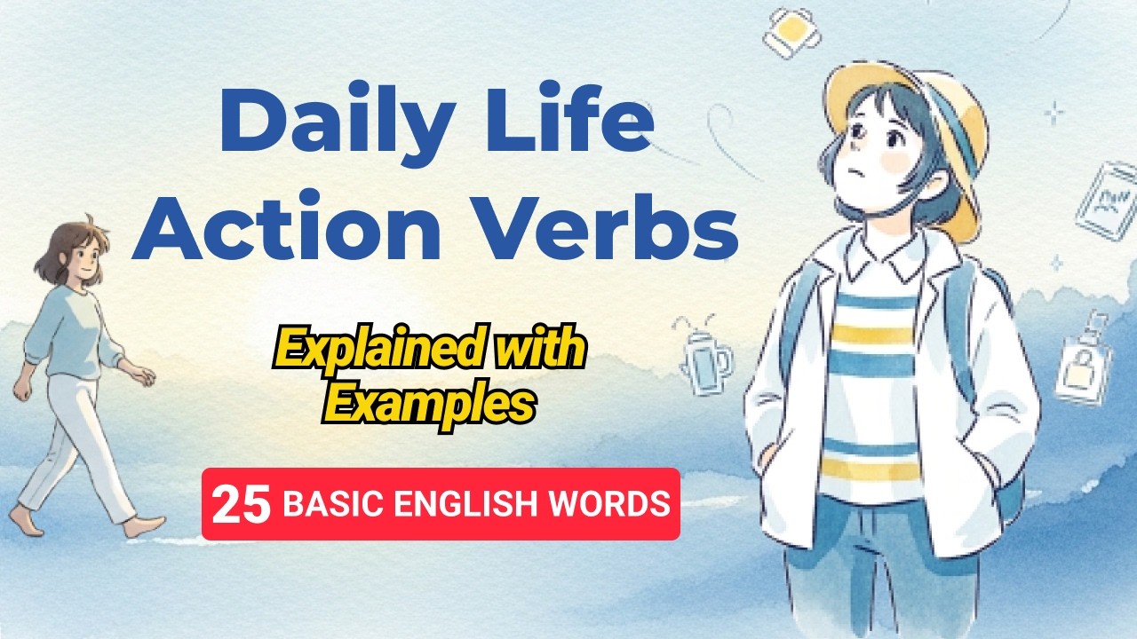 English Action Verbs You Use Every Single Day | Ep -01 | Learn Easy English | Speak Like a Native