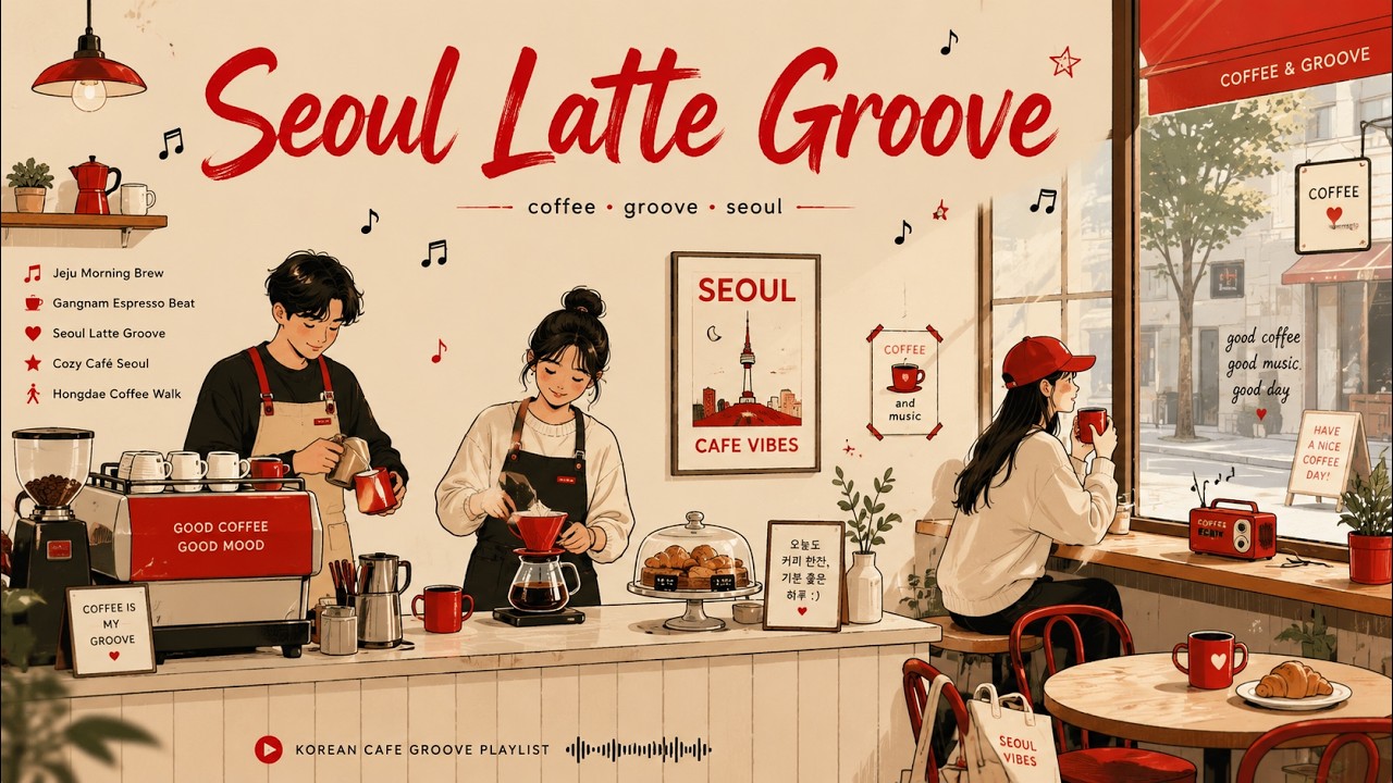 【Playlist】서울 카페에서 듣는 기분 좋은 재즈힙합 ☕️ | Korean Coffee Shop Jazzhop | 작업 &middot; 집중 &middot; 휴식