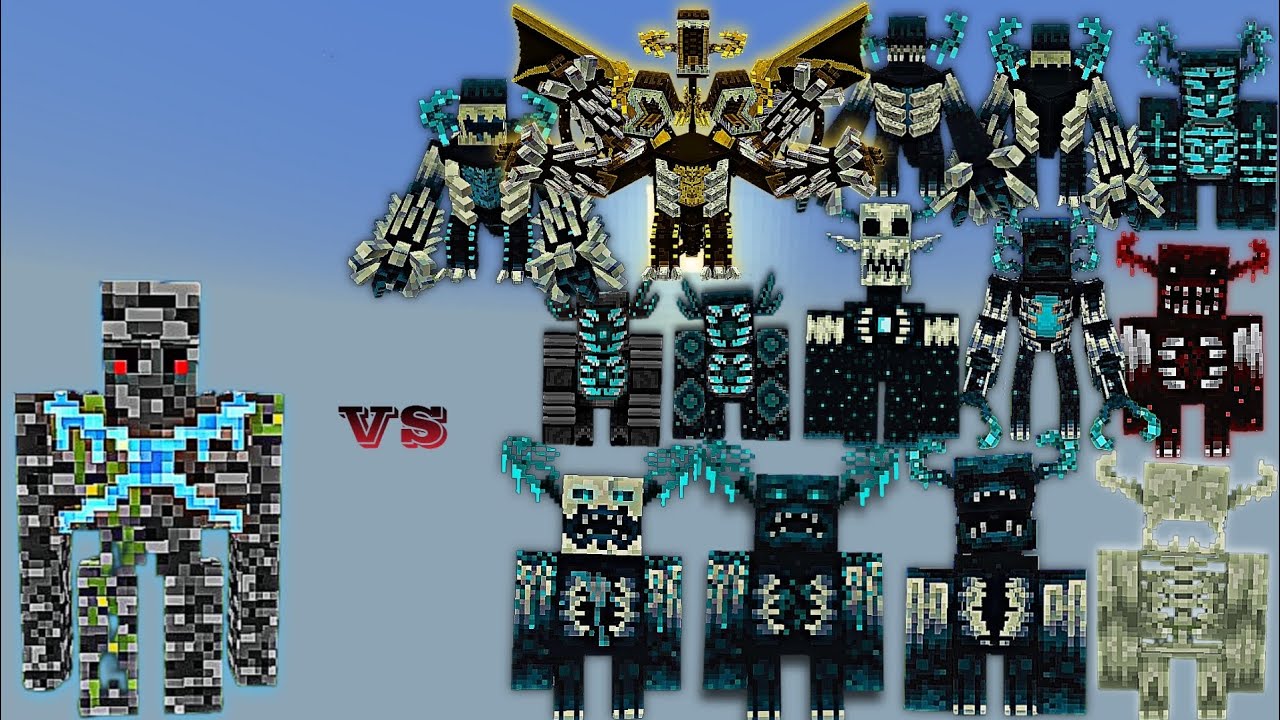 Bedrock Golem Lord vs Warden Plus | Minecraft Bedrock Edition | Mob Battle
