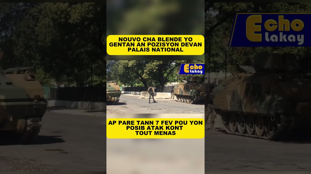 Nouvel Cho ! Nouvo Cha blende yo pozisyone yo devan Pal&egrave; Nasyonal
