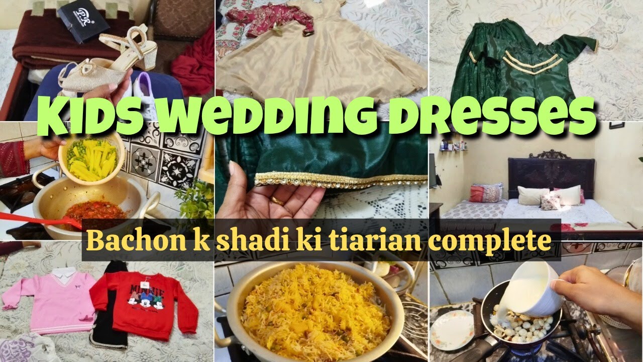 Bachon kay shadi kay dresses|| Minahil ki kia dress designing ki Full details dresses haul 