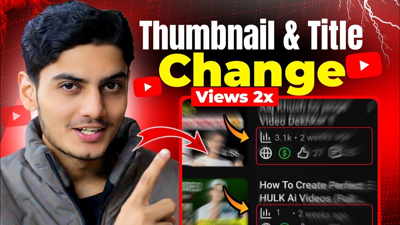 Just change the thumbnail + title and the views double! 🔥 CTR Explained (Proof)