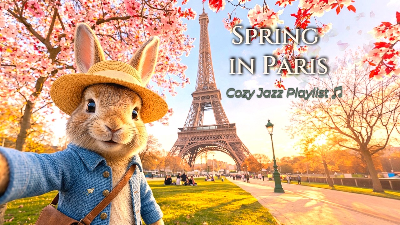 [playlist] Весна в Париже 🌷 | Уютный джаз-поп для учебы, работы и отдыха