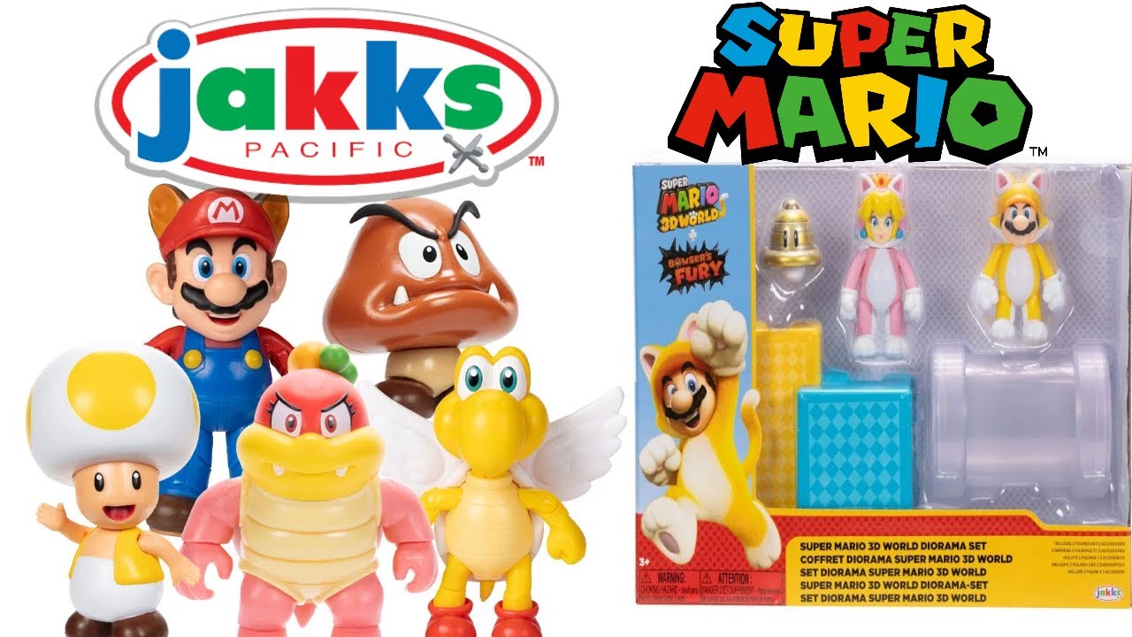 NEW Jakks Pacific Super Mario Figures And DIorama Set!