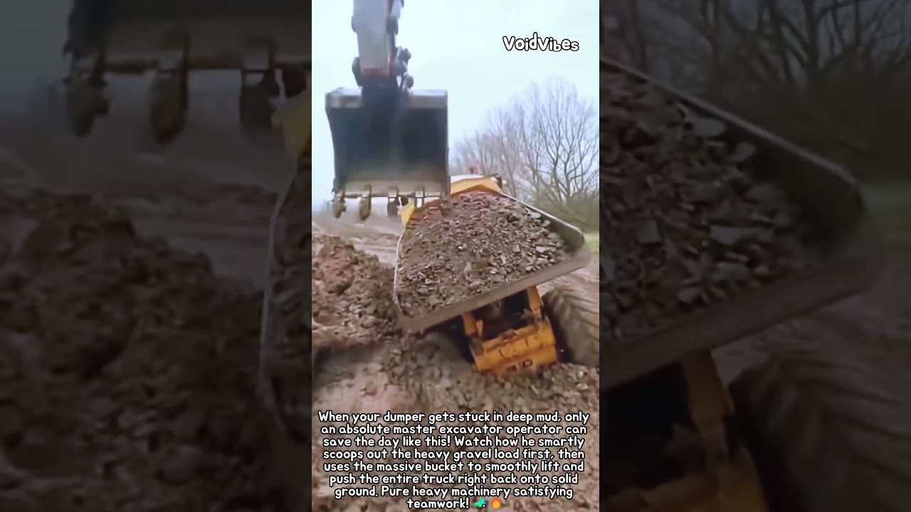 Heavy Machinery Rescue Operation 💯⛏️ #constructio