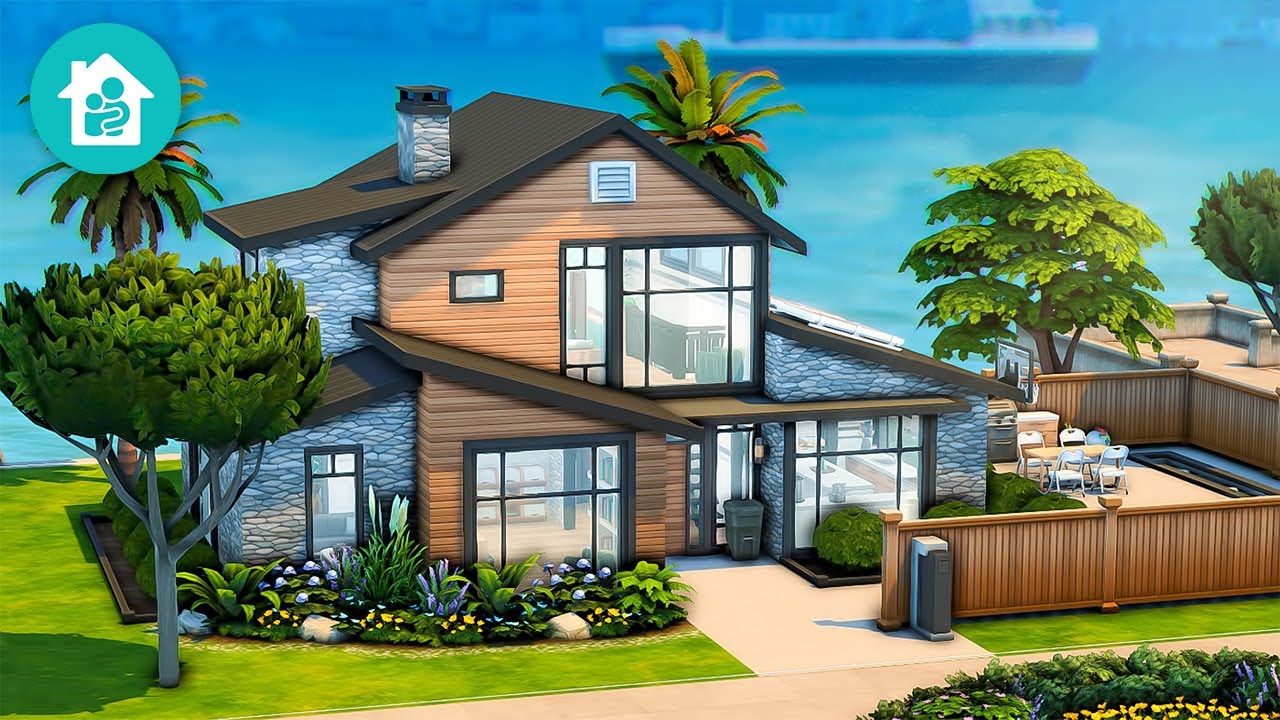 Modern Family Home in San Sequoia 👪 The Sims 4 Growing Together Speed Build | No CC​