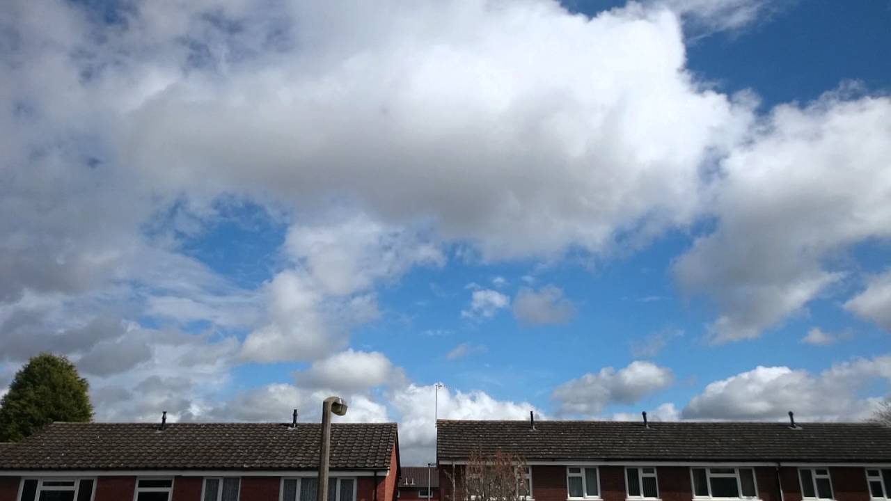 Time lapse cloud moving