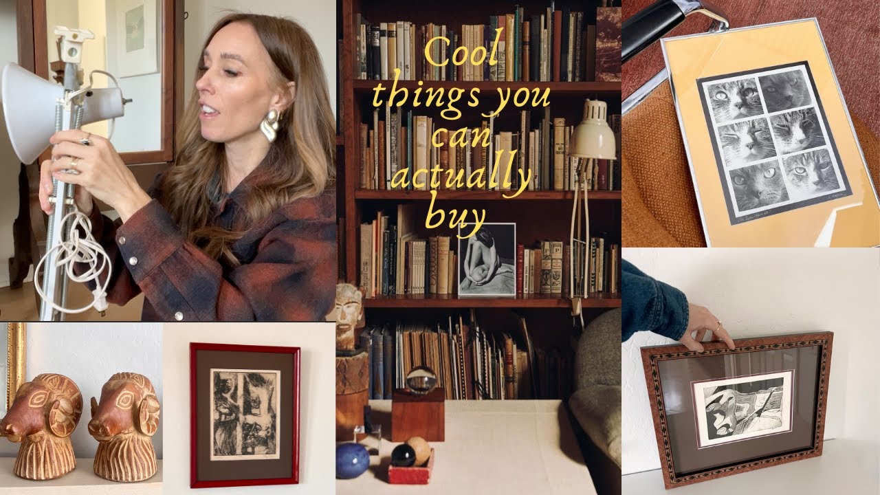 Cool HOME DECOR things I'm LOVING right now - LAMPS, Cat Art, Folk Decor and More