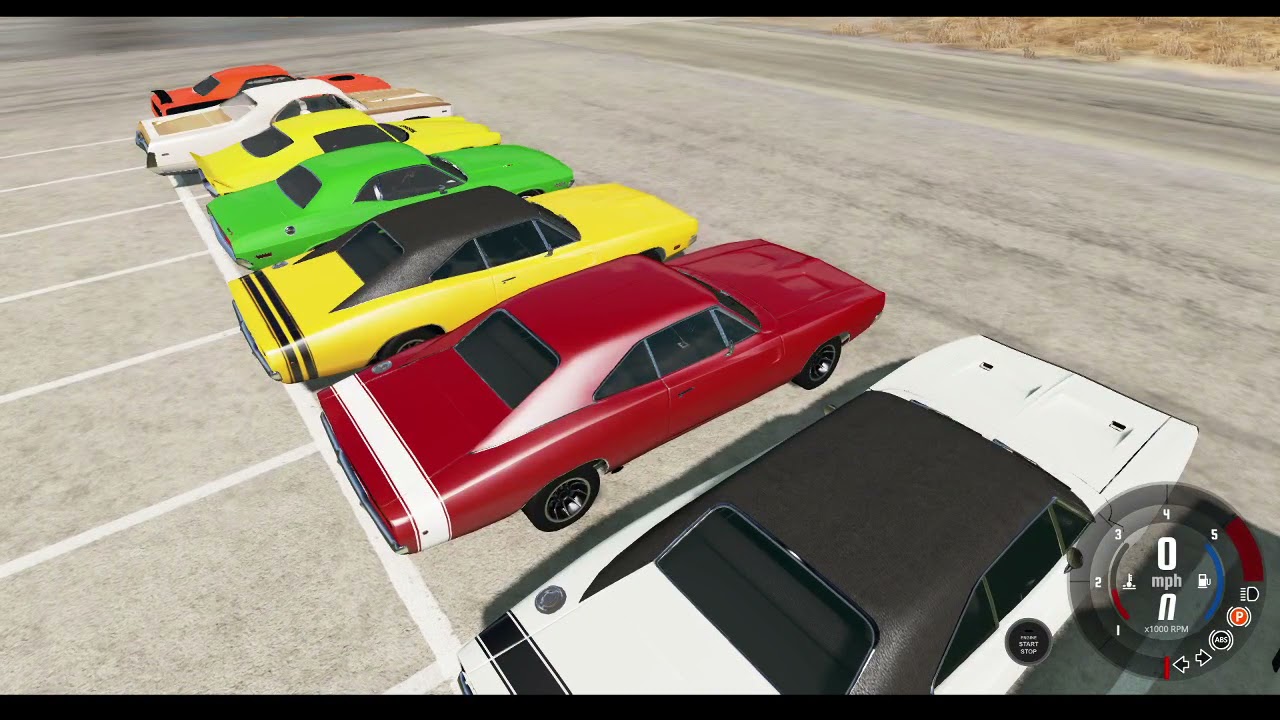 All of my Favorite Muscle Cars in BeamNG.drive