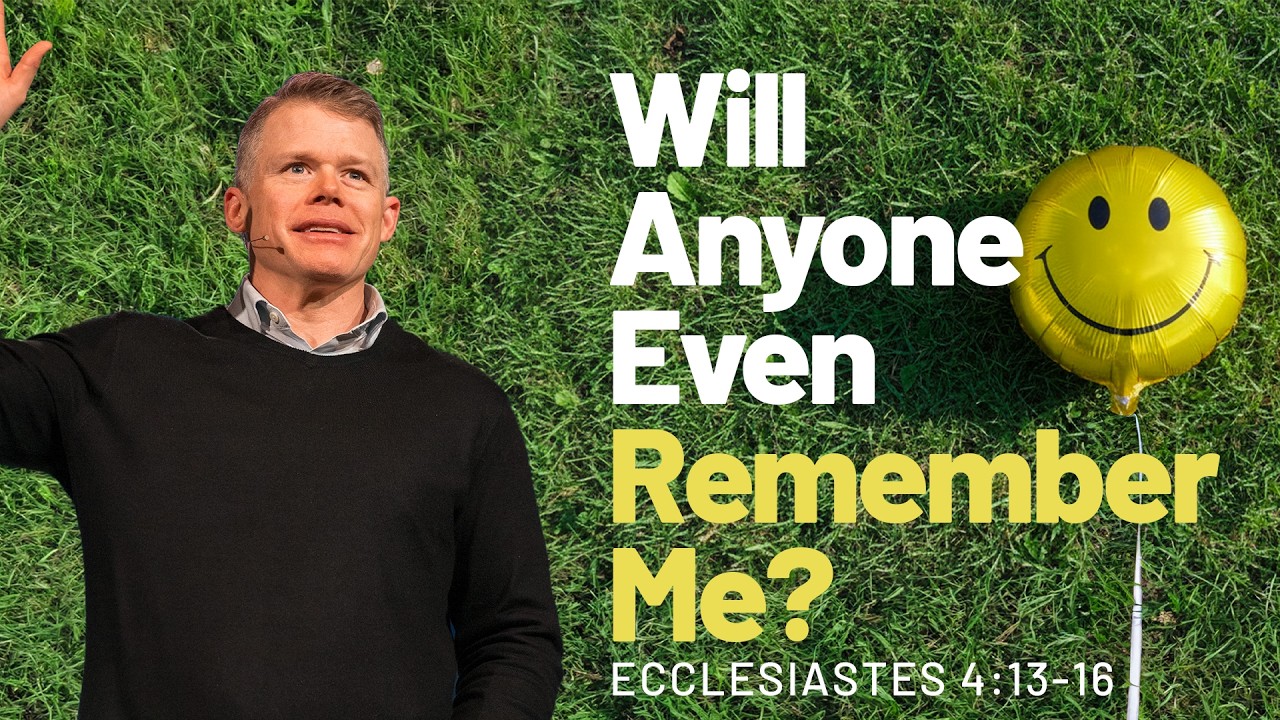 Will Anyone Even Remember Me? | What’s the Point? | Clay Smith