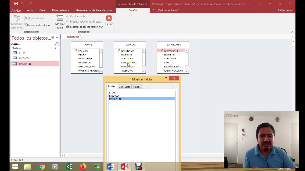 Relacionar tablas y Consultas de Access