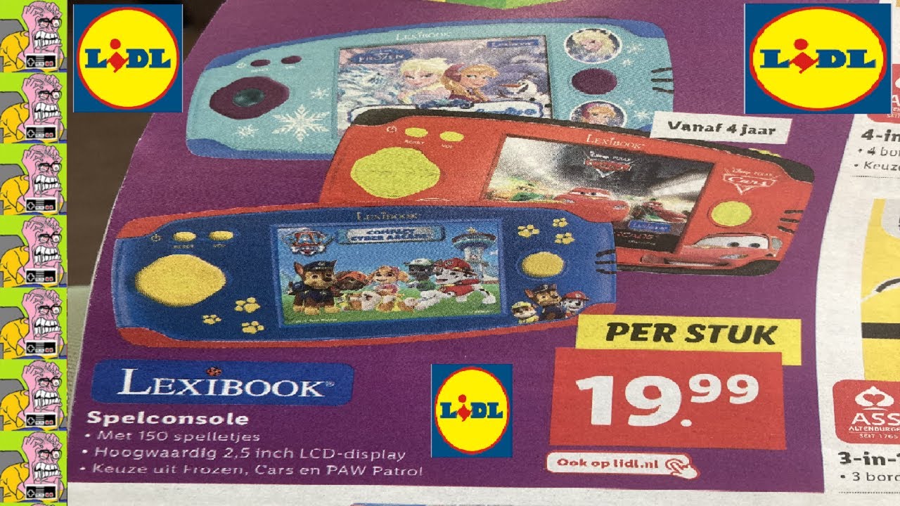 LEXIBOOK SPELCONSOLE € 19,99 ( LIDL ) 150 games