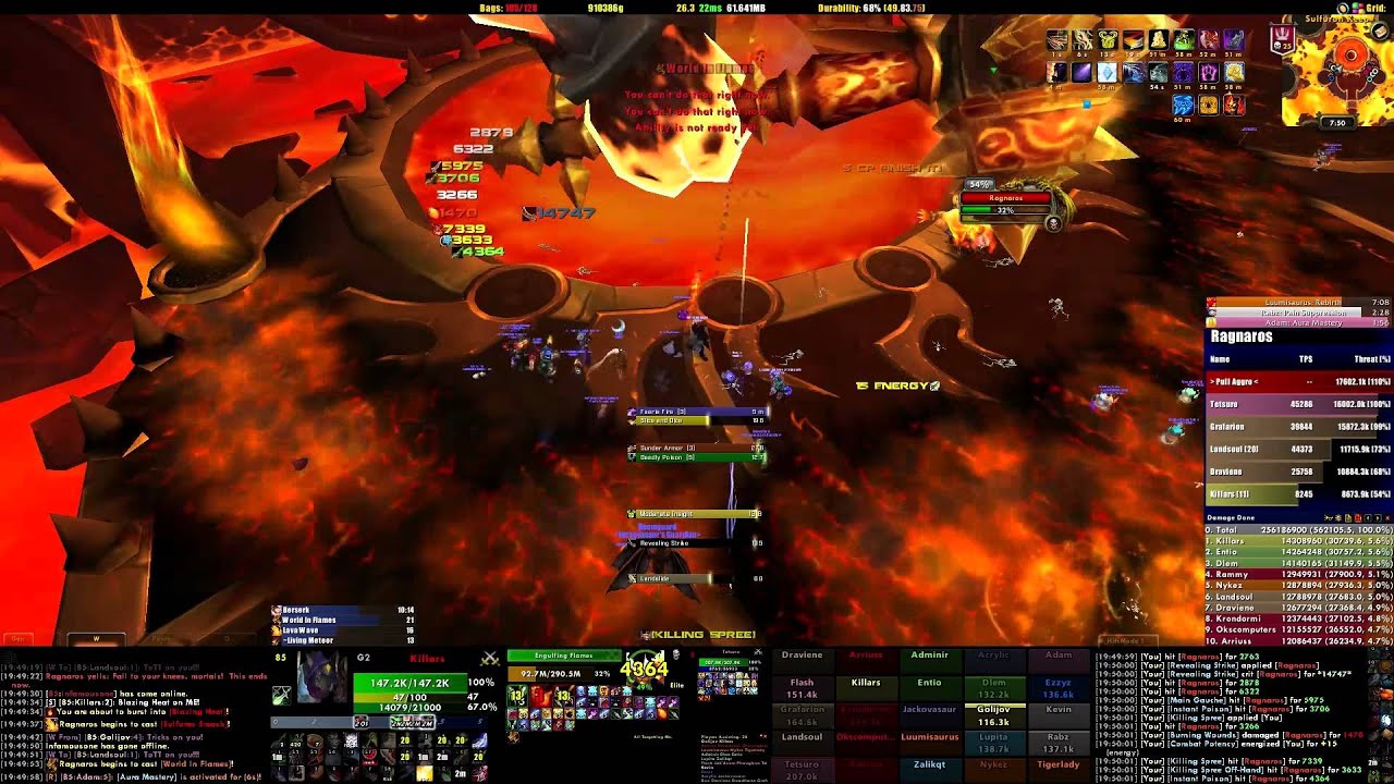Vodka vs Ragnaros Heroic   US First