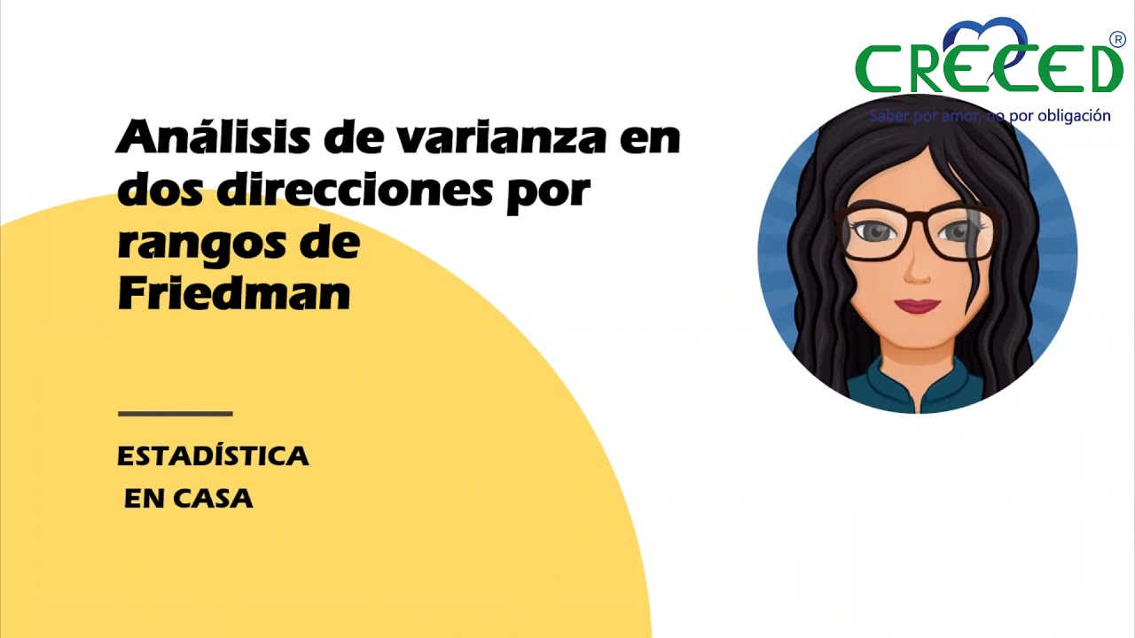 El an&aacute;lisis de varianza en dos direcciones por rangos de Friedman