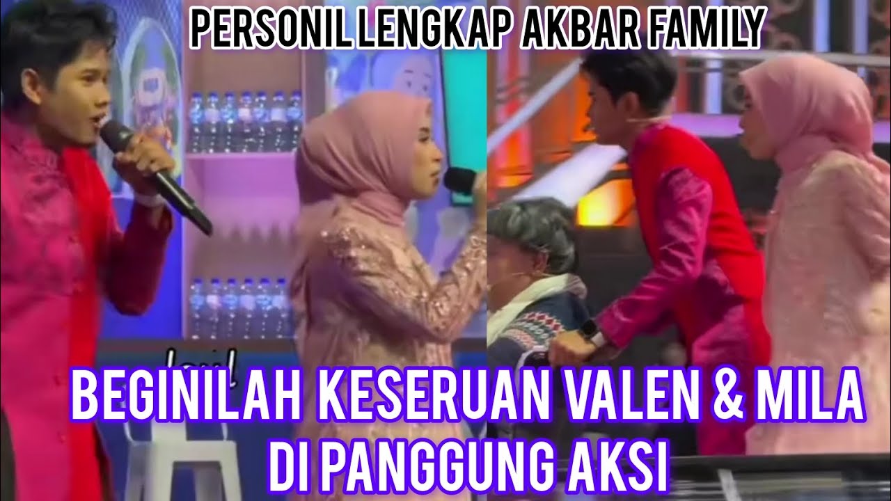 KESERUAN SKETSA VALEN & MILA DI ACARA AKSI. YESSS AKBAR FAMILY LENGKAP