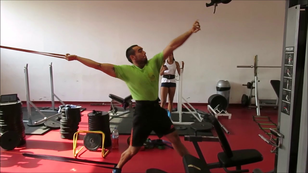 Entrenamiento Lanzamiento de jabalina CLUB CANGUROS GYM Jonathan 31 03 2018