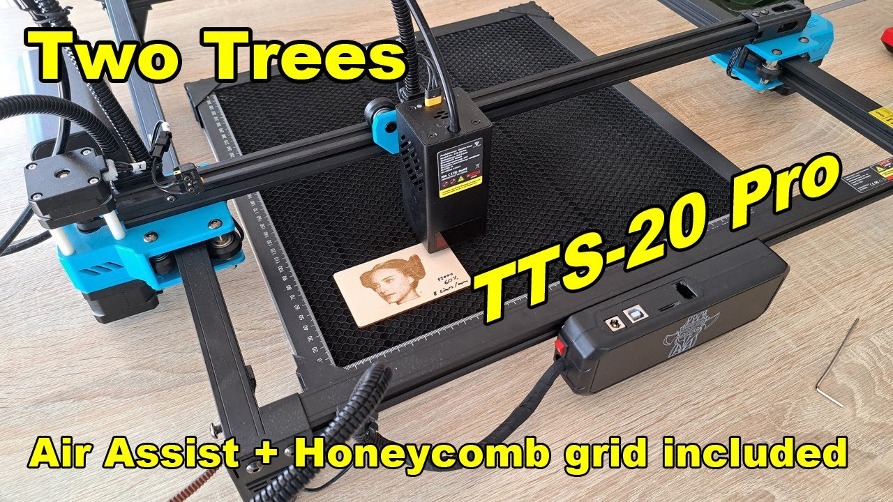 Two Trees TTS-20 Pro laser engraver and cutter - good for cutting, great for engraving