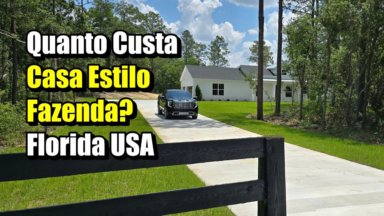 Quanto Custa Casa Estilo Fazenda? Florida USA