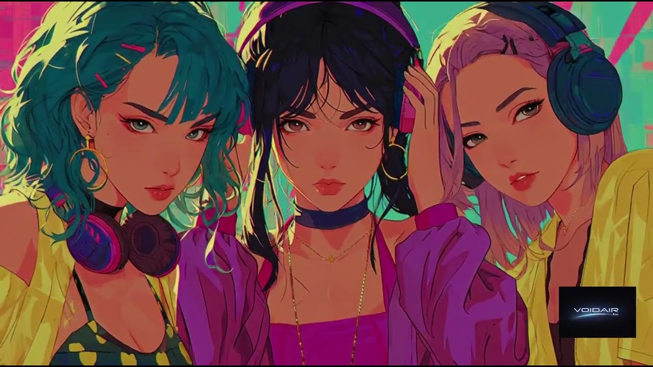🌌 Neon Rivalry — Synthwave Pop Song  | Female Trio | AI Music