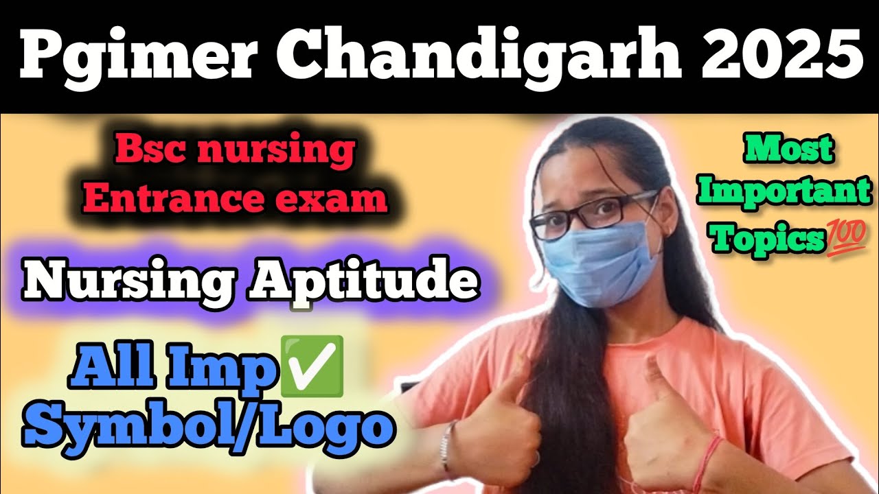 Nursing aptitude important topics | Pgimer Chandigarh BSc nursing 2025 | symbol used in hospitals |