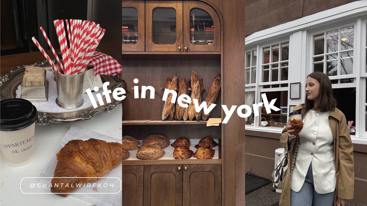 nyc vlog | cafes & shopping in the west village | spring outfits