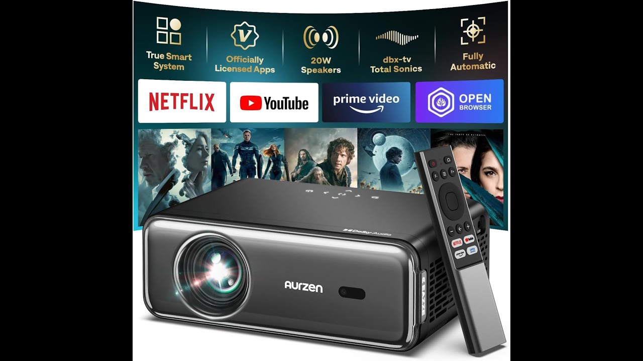 Aurzen D1 Pro: Netflix, Dolby, Auto Focus. Review - Pros & Cons - Aurzen EAZZE D1 Pro