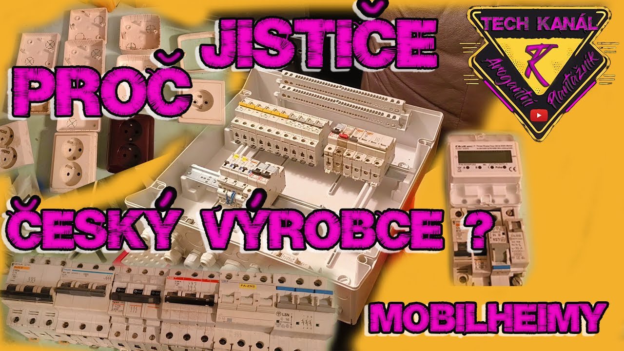 🚌 Mobilheimy ⚡ jističe - český výrobce ? ⚡zásuvky ⚡krabice 💡elektroměr 🛒nákupy 💃
