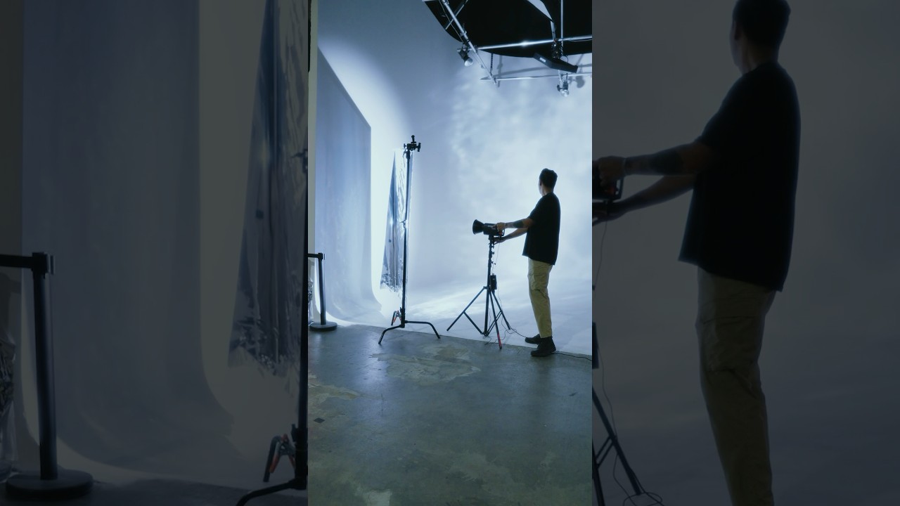 Using Mylar reflective roles to create light texture on walls.