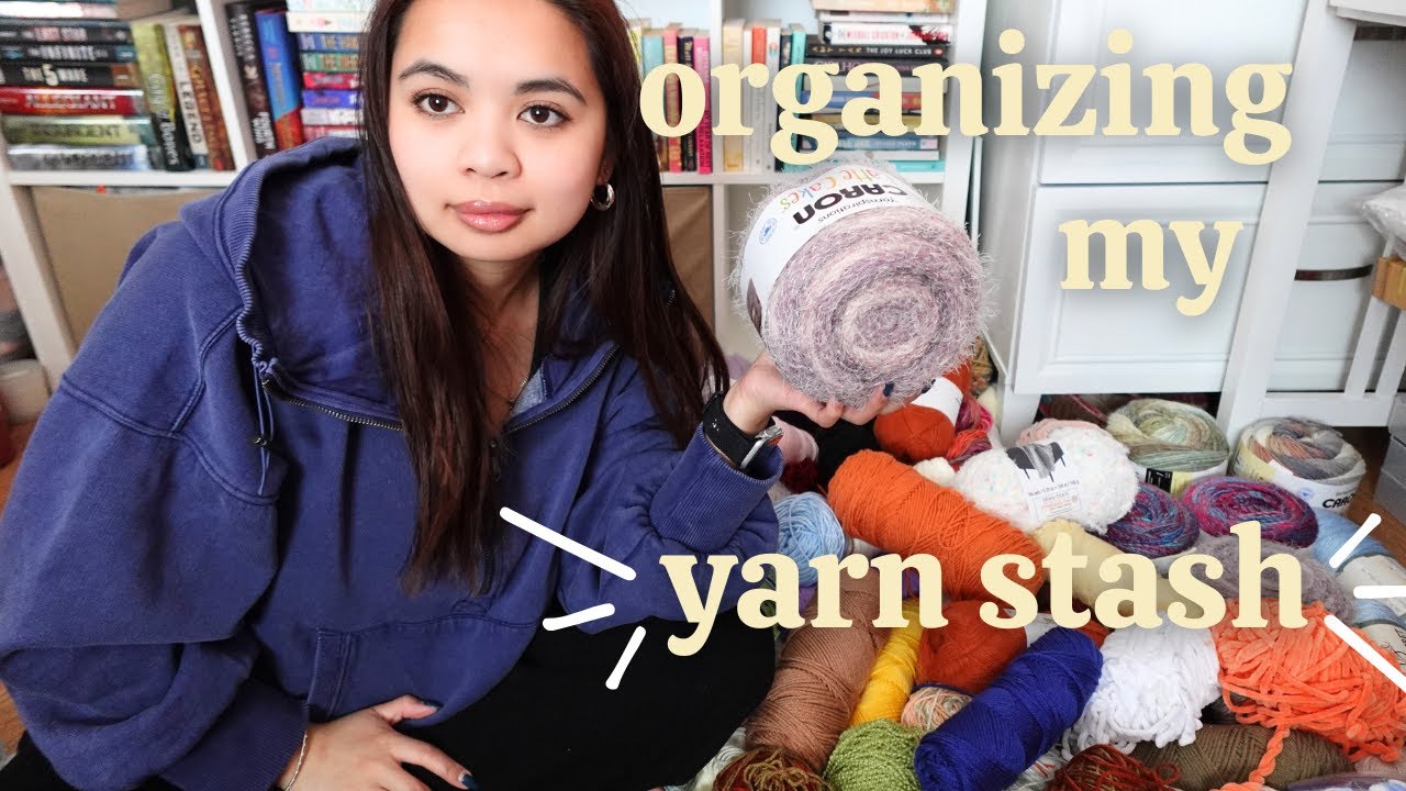 организация моих запасов пряжи 🧶