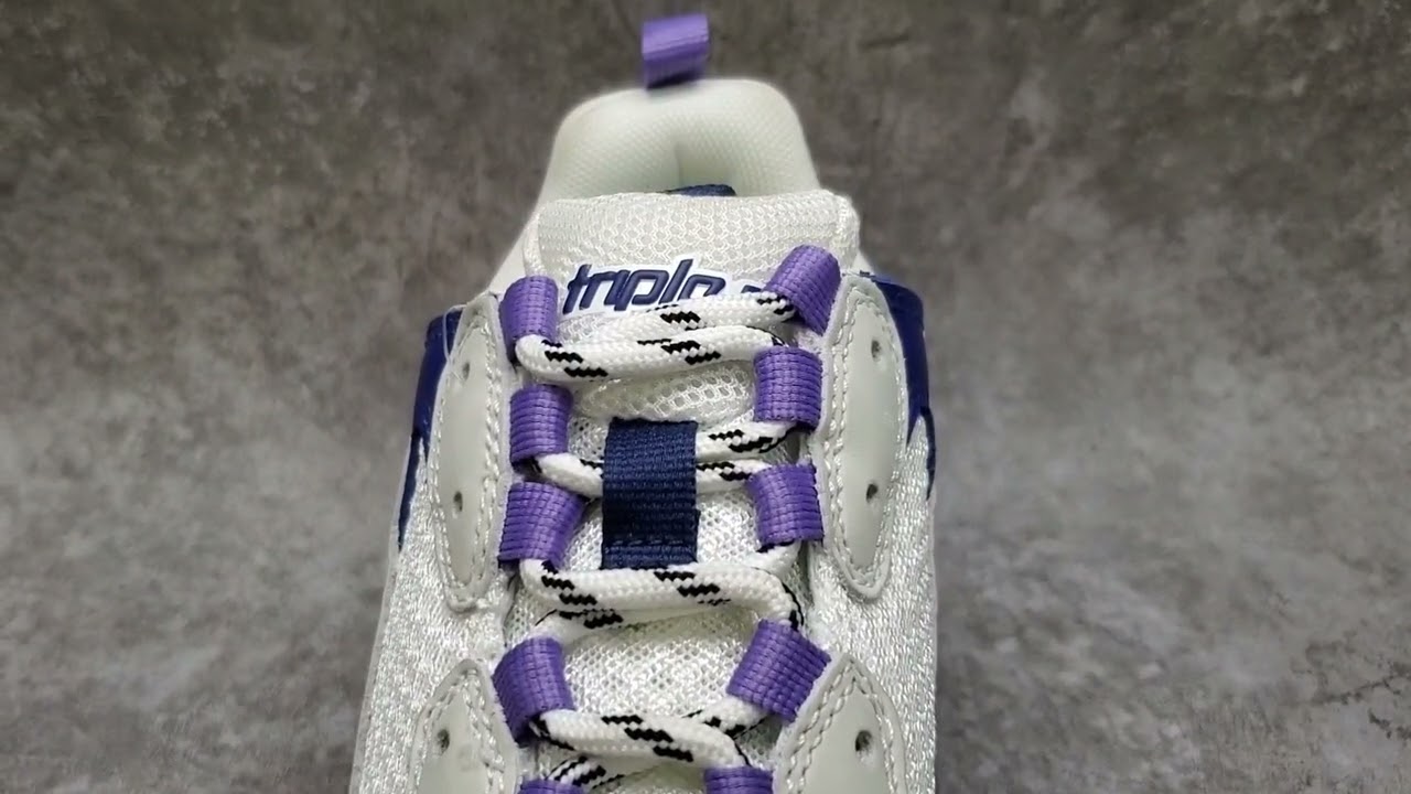 Balenciga  Triple S White Purple real or fake?