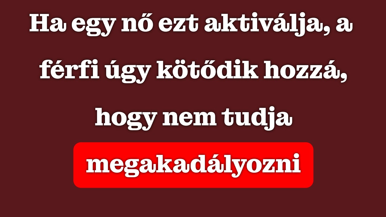 Ha egy nő ezt aktiválja… a férfi ellenállhatatlanul kötődik | Carl Jung
