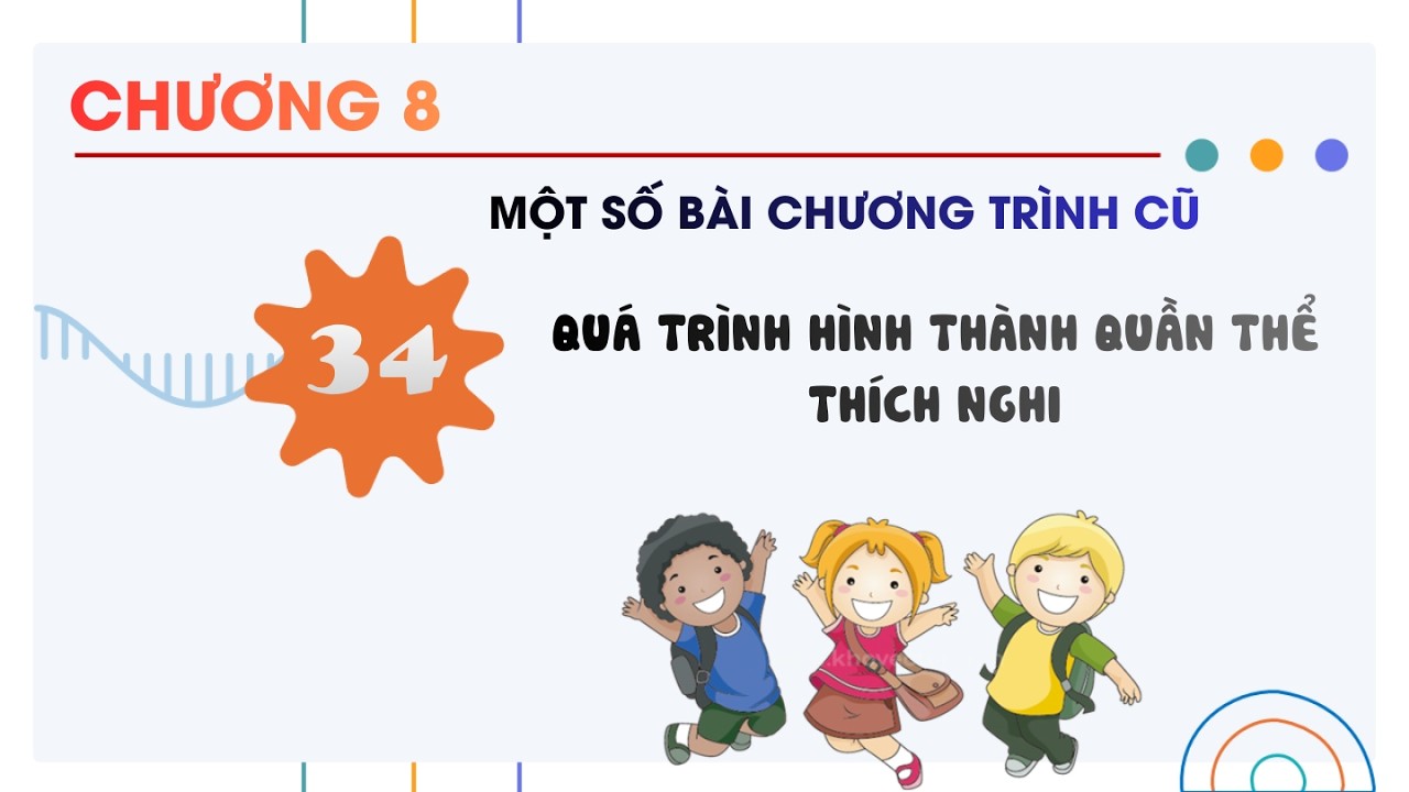 Sinh 12 |Chương 8| Bài 34: QUÁ TRÌNH HÌNH THÀNH QUẦN THỂ THÍCH NGHI