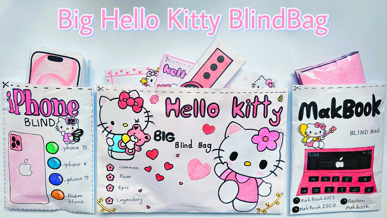 BIG Hello Kitty BlindBag🩷 iPhone squishy | Papersquishy | squishy