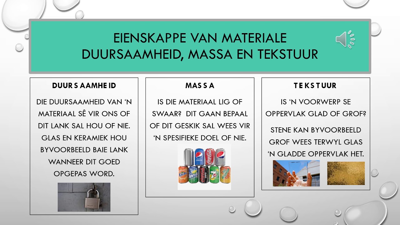 Eienskappe van materiale