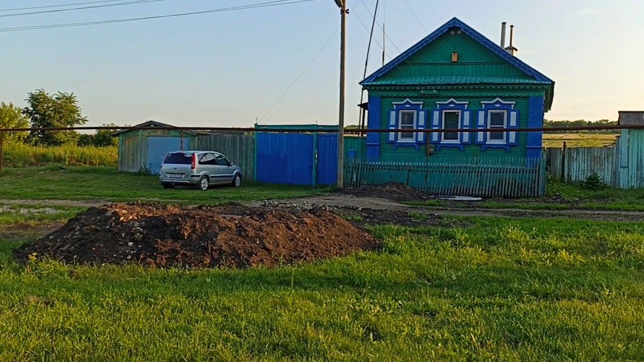 Купили дом в деревне!Обзор нашего участка!