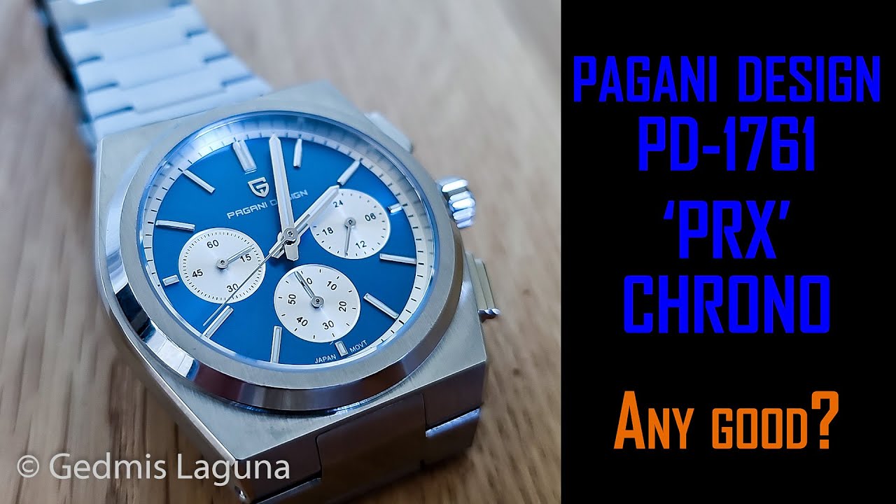 Pagani Design PD-1761 'PRX' Chrono homage  review MecaQuartz VK63 #paganidesign #gedmislaguna